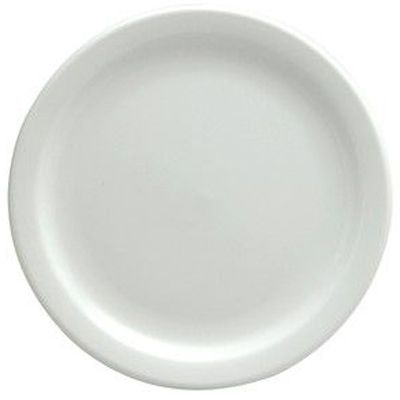 Oneida Rego Bright White Narrow Rim Plate, 7&frac14;"