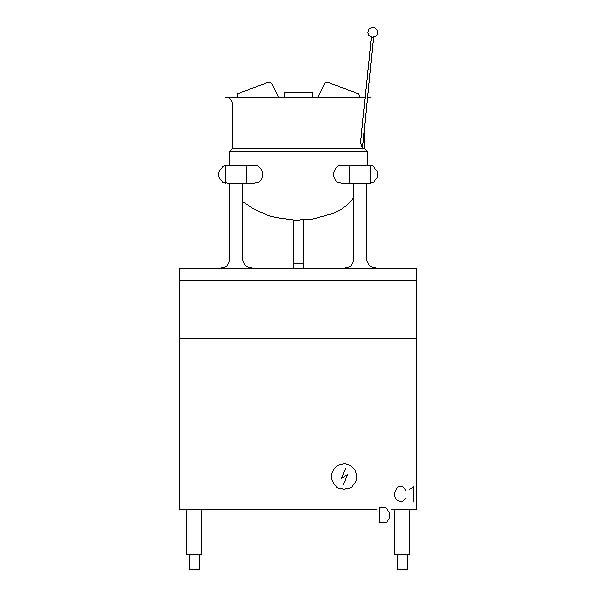 Cleveland Range 6 Gallon Electric Kettle/Cabinet Assembly