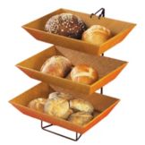 Cal-Mil&reg; 3 Tier 22" Display Server Stand with 3 Bamboo Trays
