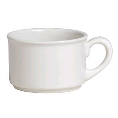 Steelite Anfora American Basics White Stacking 8.5 Oz. Can Cup