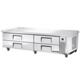 True&reg; S/S 4-Drawer 84"W Refrigerated Chef Base