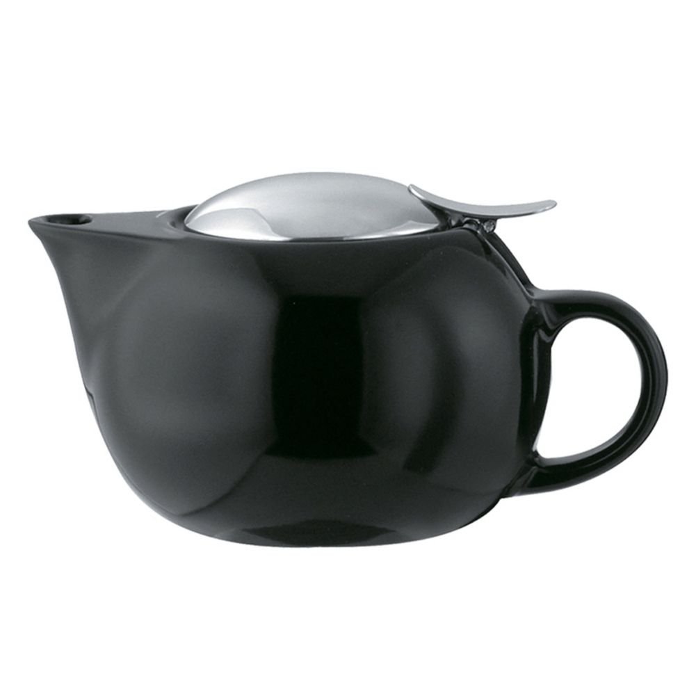 Service Ideas Black Ceramic .5 liter Teapot