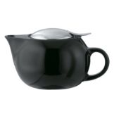 Service Ideas Black Ceramic .5 liter Teapot