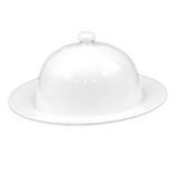 Dover Metals White Porcelain Vegetable Server Cloche / Set of 12