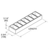 Perlick&reg; 7 Plastic Cup Condiment Tray