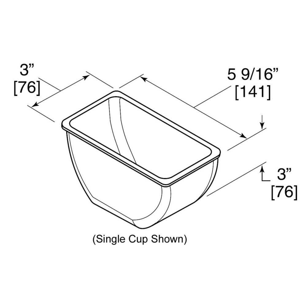 Perlick&reg; 7 Plastic Cup Condiment Tray
