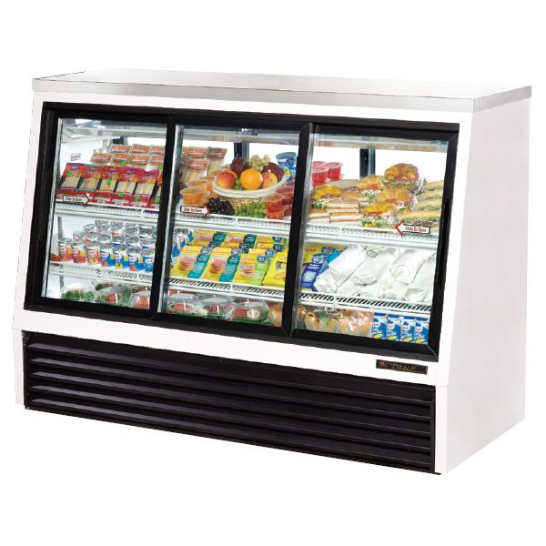 True&reg; Pass-Thru Single-Duty Refrigerated 24 Cu Ft Deli Case