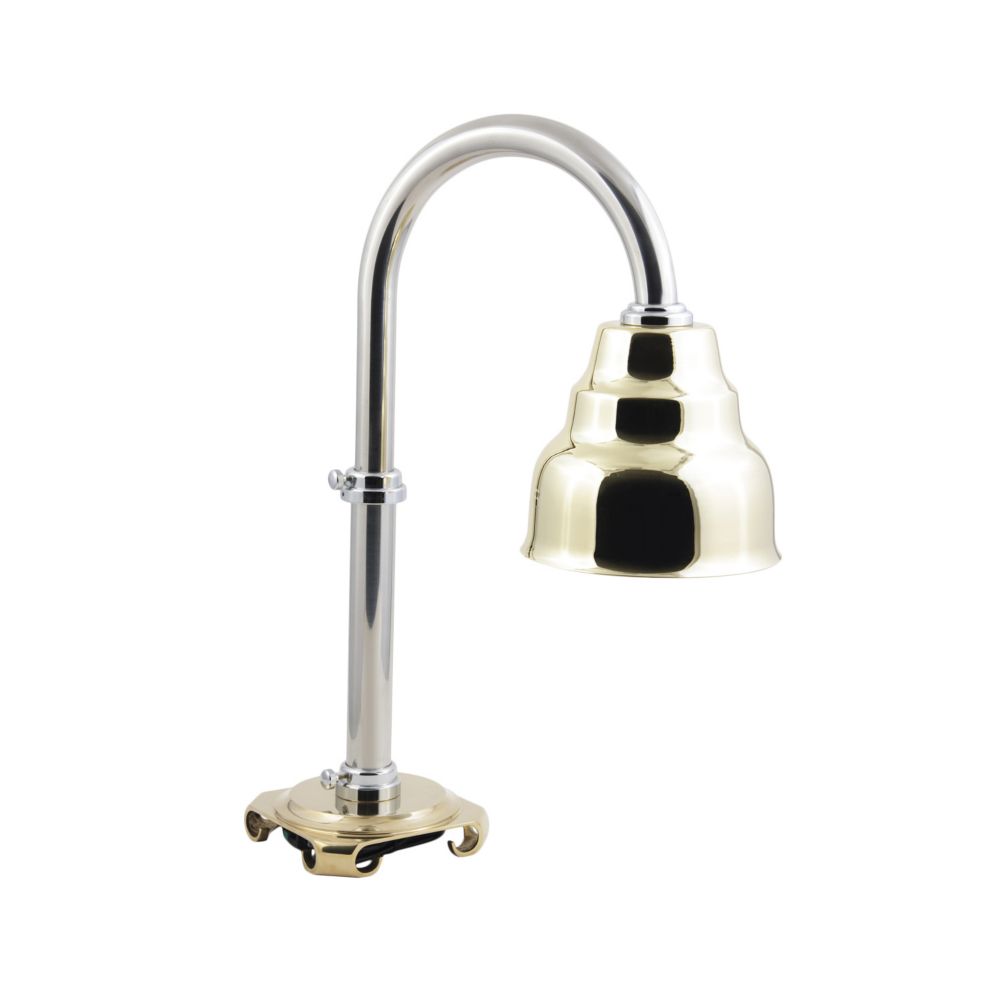 Bon Chef Brass Adjustable Height Portable Heat Lamp