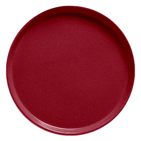 Cambro&reg; Camtray&reg; 16" Cherry Red Round Serving Tray