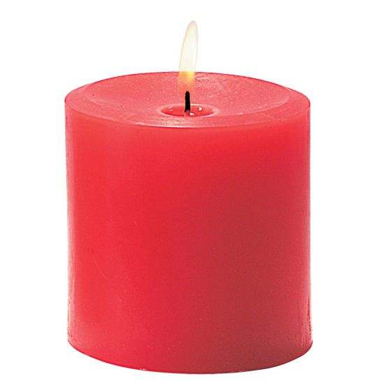 Candle Lamp&reg; 3"x3" Red Pillar Candle