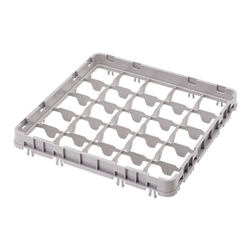 Cambro Camrack Soft Gray 16-Compartment Full-Size Half Drop Extender