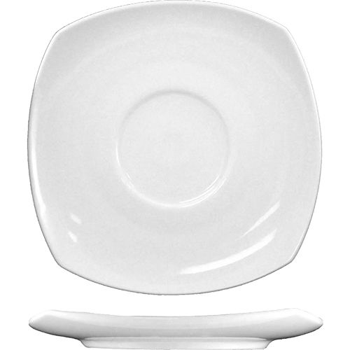 International Tableware Quad&trade; Porcelain 5-3/4 In. Square Saucer