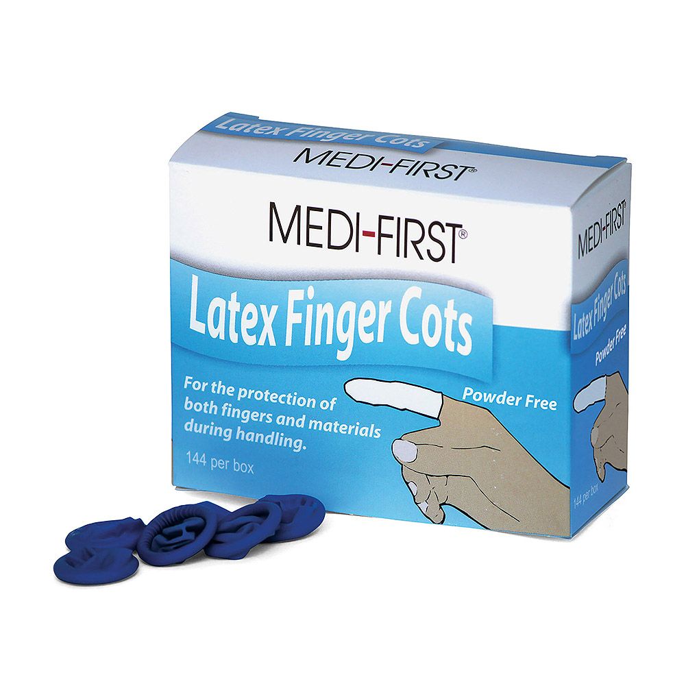 Afassco&reg; Large Blue Finger Cots
