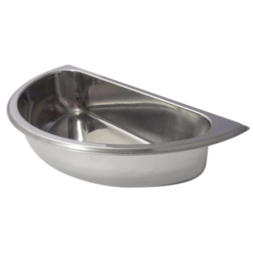 Bon Chef S/S 15 x 7" Half Round Chafer Food Pan