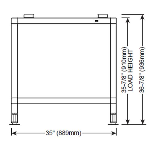 Alto-Shaam&reg; Stacking Kit for 6-10ESiN over ASC-2E CombiTherm Ovens