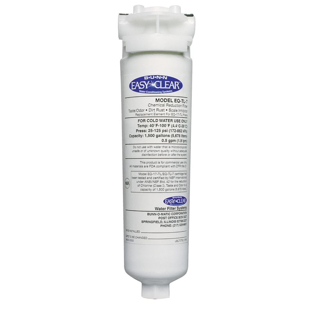 BUNN&reg; Easy Clear&reg; Quick Change Filter Cartridge for EQ-17-TL