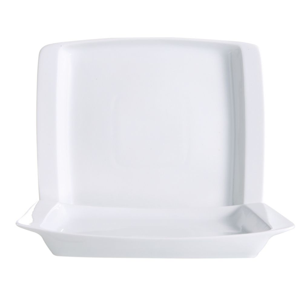 Cardinal Arcoroc Vintage White Porcelain 11 x 9" Rectangular Dish