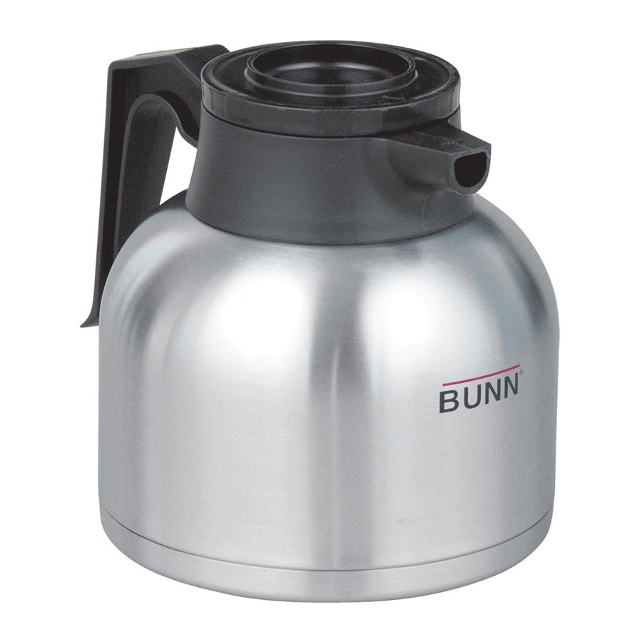 BUNN&reg; S/S 64 Oz Thermal Carafe with Black Brew-Thru Lid