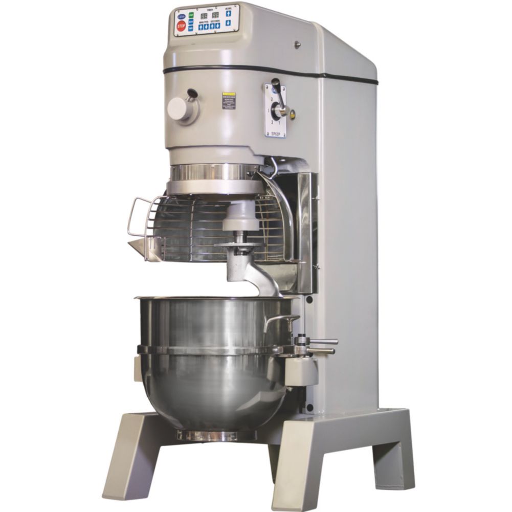 Globe Food 3-Speed 60 Qt Floor Model Pizza Mixer w/ Safety Guard