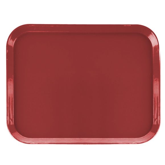 Cambro 14 x 18 Camlite&reg; Tray, Steel Red