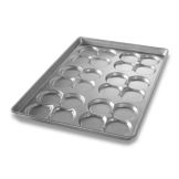 Chicago Metallic Bakeware ePan Glazed Hamburger Bun Pan / Pan of 24