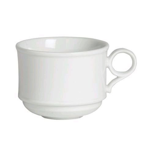 Steelite Rene Ozorio Argento&trade; White 6 Oz Stackable Coffee Cup