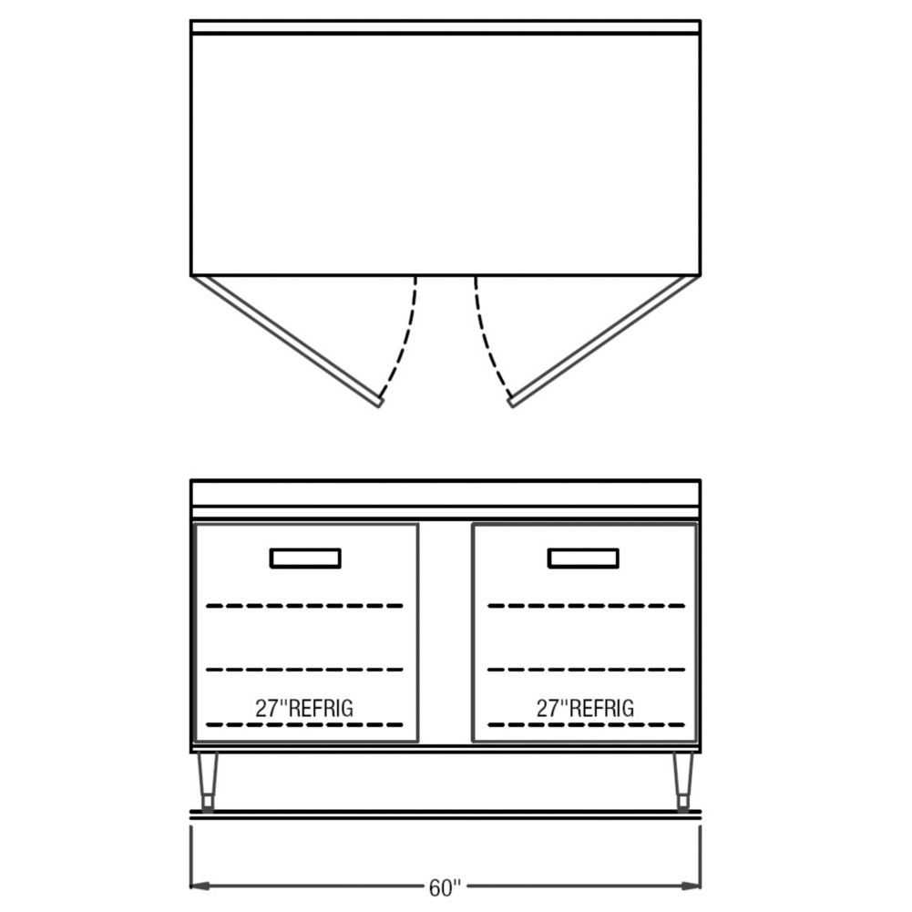 Refrigerated Counter/Work Top,