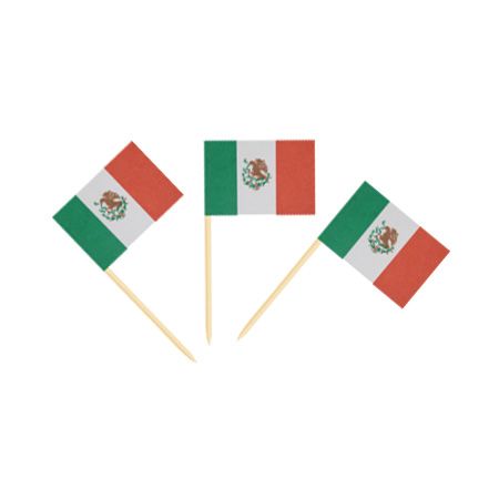 Goldmax Mexican Flag Toothpicks