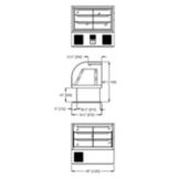 Randell&reg; Ref/Non-Refrigerated Dry 49" Dual Sect. Display Case