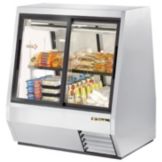 True&reg; Pass-Thru 28 Cu Ft Deli Case w/ 2-Front and 2-Rear Doors