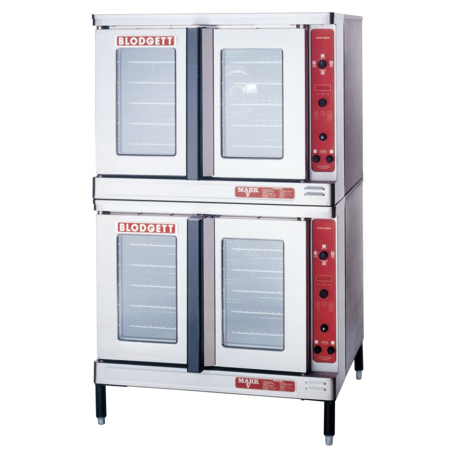 Blodgett Electric Convection Double Deck Oven w/ 2 Base Sections