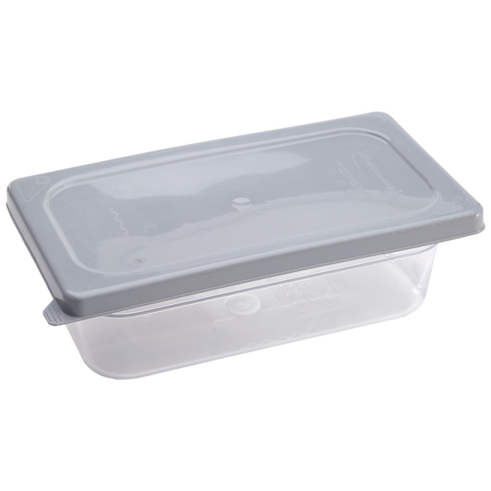 Rubbermaid Gray Secure Sealing 1/3 Size Food Pan Lid