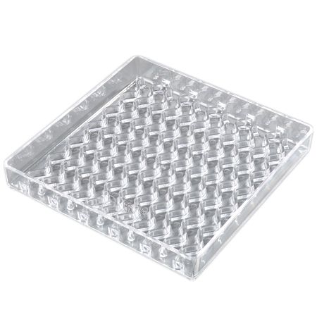 Carlisle&reg; NeWave&trade; 6" Square Clear Drip Tray