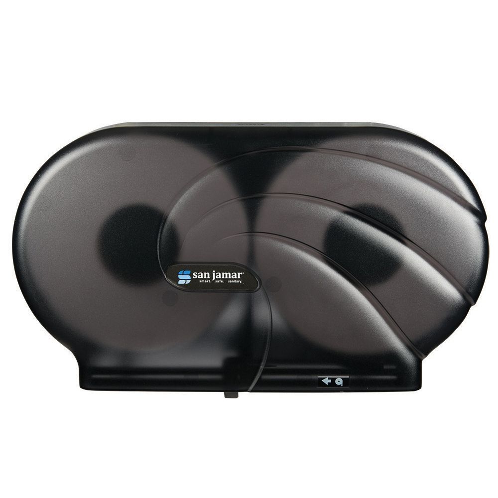 San Jamar&reg; Black Pearl 9" Jumbo Bath Tissue Dispenser