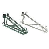 Focus Foodservice Green Epoxy Single Wall Brackets f/ 14 In Wide Shelf