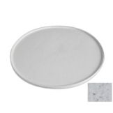 Bugambilia Large Round Buffet Disk w/ Rim, Marble White