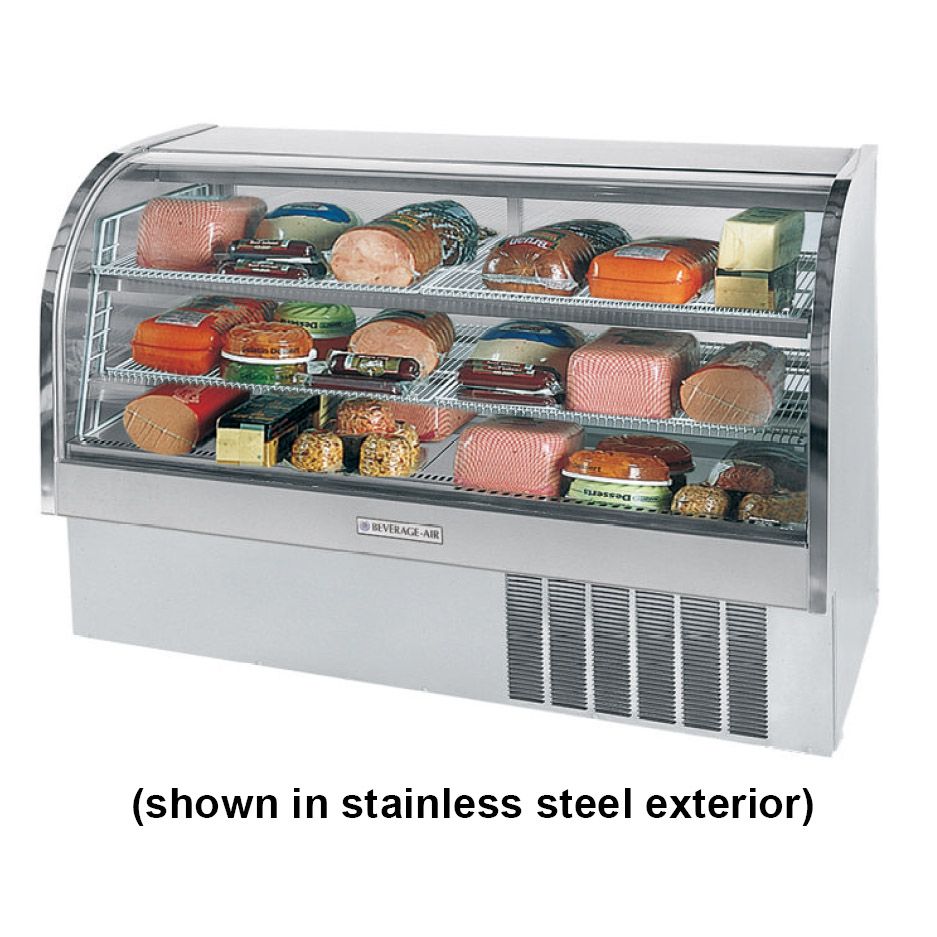 Beverage-Air Marketeer&reg; 73" White Curved Display Case