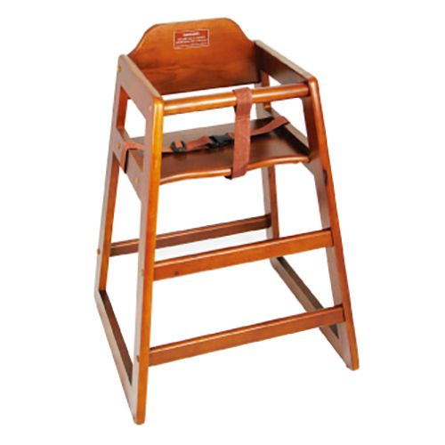 Winco Walnut Finish Stacking High Chair