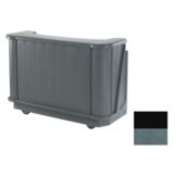 Cambro Cambar&reg; 67-&frac12; L Portable Bar, Economy, Black/Gr Grn