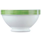 Cardinal Arcoroc Brush Opal&reg; 17-1/4 Oz. Bowl with Green Rim
