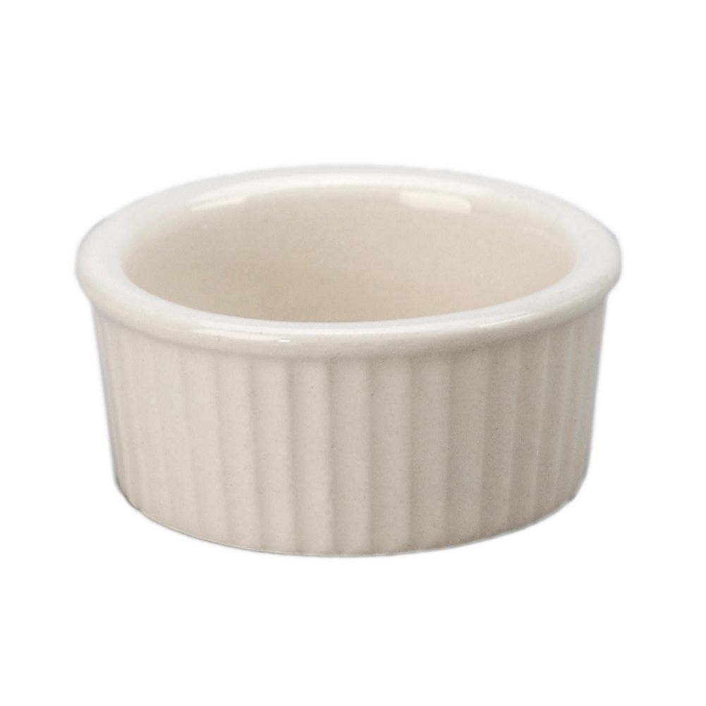Vertex&reg; Vista Collection Undecorated White 2.5 Oz Fluted Ramekin