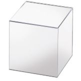Cal-Mil&reg; Mirrored Acrylic 6" Cube Riser