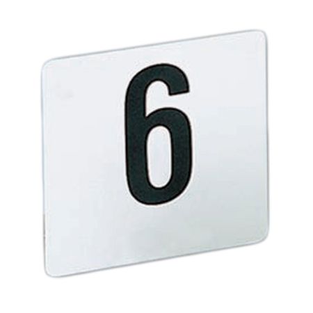 American Metalcraft Heavy White Plastic # 151-200 Table Number Cards