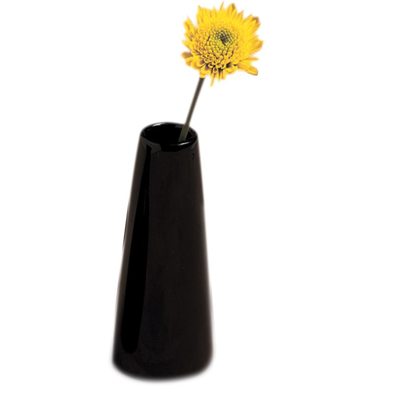 American Metalcraft Black Ceramic Prestige 4" Bud Vase Tower