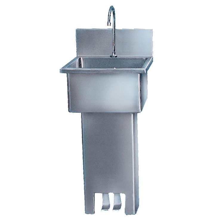 Win-Holt&reg; S/S 16" x 16" Hand Sink w/ Foot Pedal