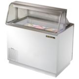 True&reg; Curved Glass Dipping Cabinet Freezer, 12.7 Cubic Ft