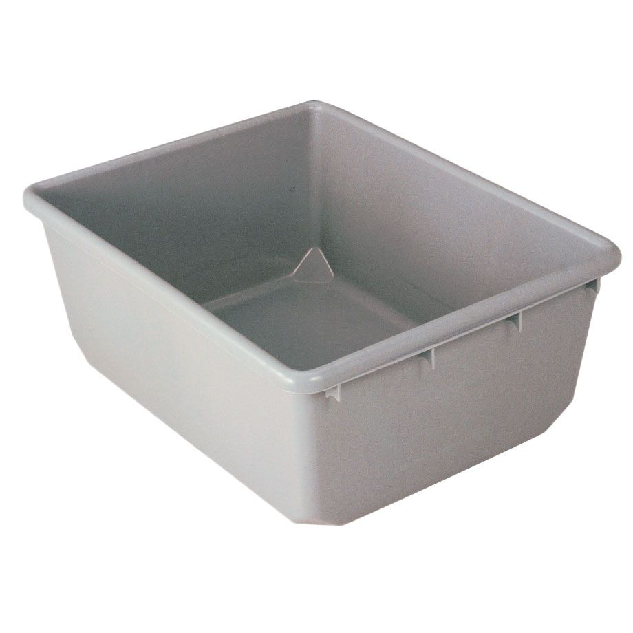 Metro&reg; Gray 24- 1/2 x 19 x 9-1/2" Nesting Bulk Supply Bins