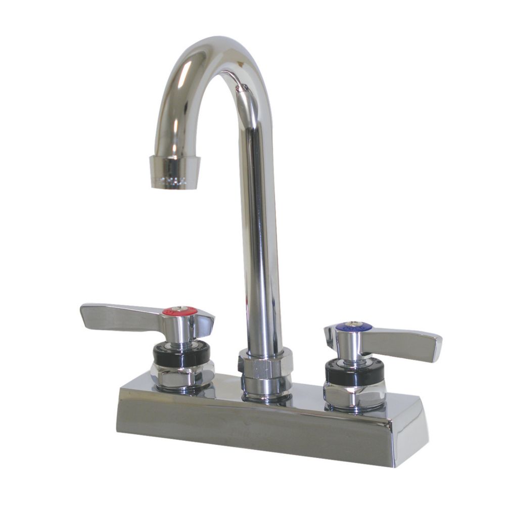 Advance Tabco Extra Heavy Duty Deck Mounted Gooseneck Faucet, K-62