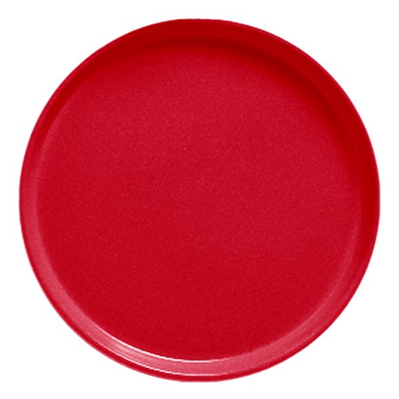 Cambro&reg; Camtray&reg; 13" Cambro Red Round Serving Tray