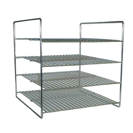 APW Wyott&reg; HDC-4 / HDC-4P 4-Shelf Flat Food Rack